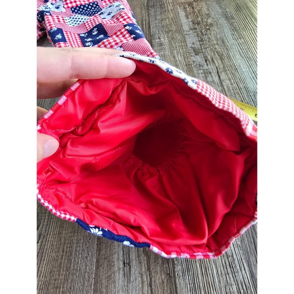 Vintage 70s JcPenney Foremost Patchwork Flare Snow Pants Floral Gingham Retro 24 - Picture 14 of 16